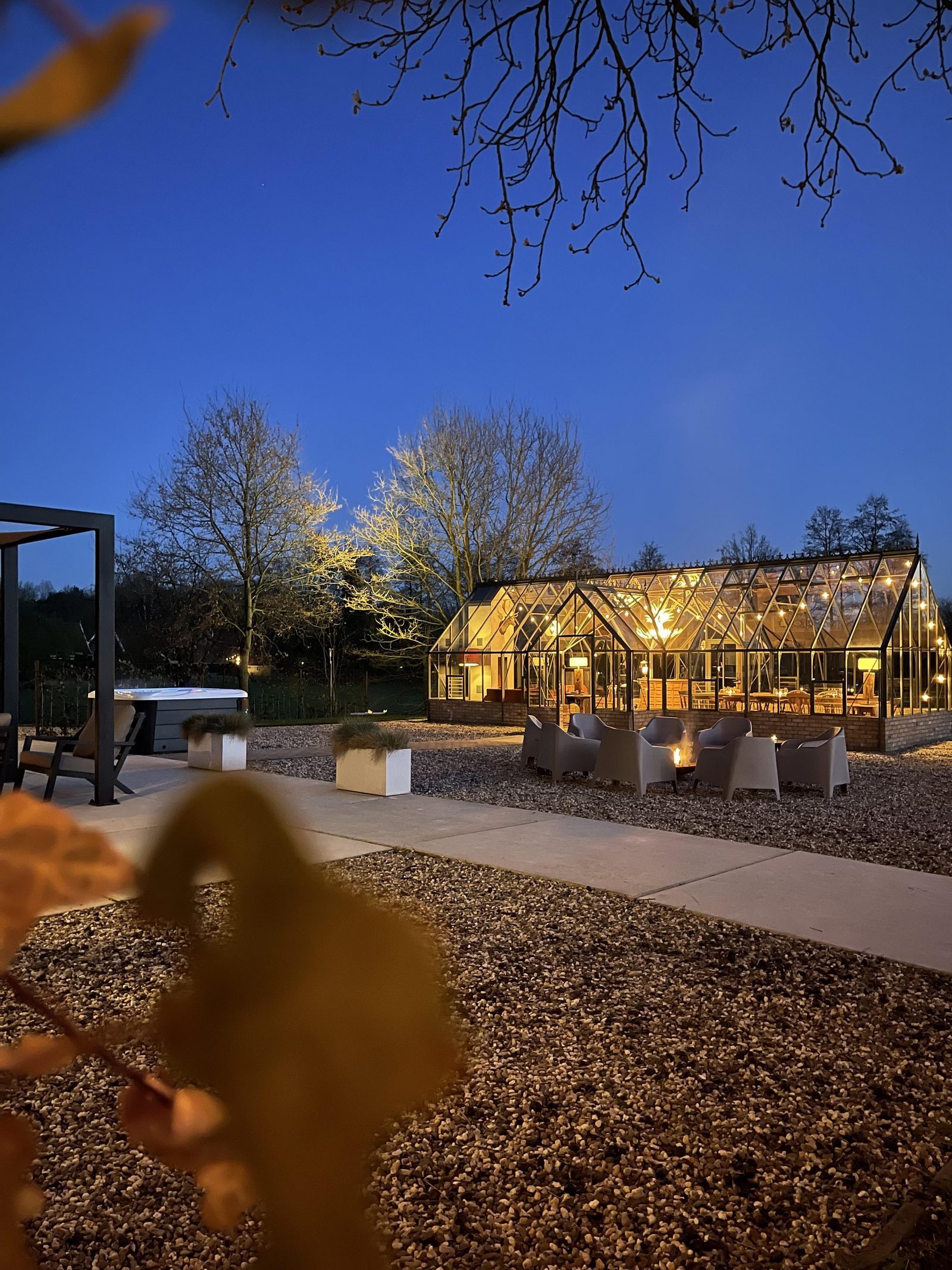 Groepsaccommodatie de Heidebloem met glashuis