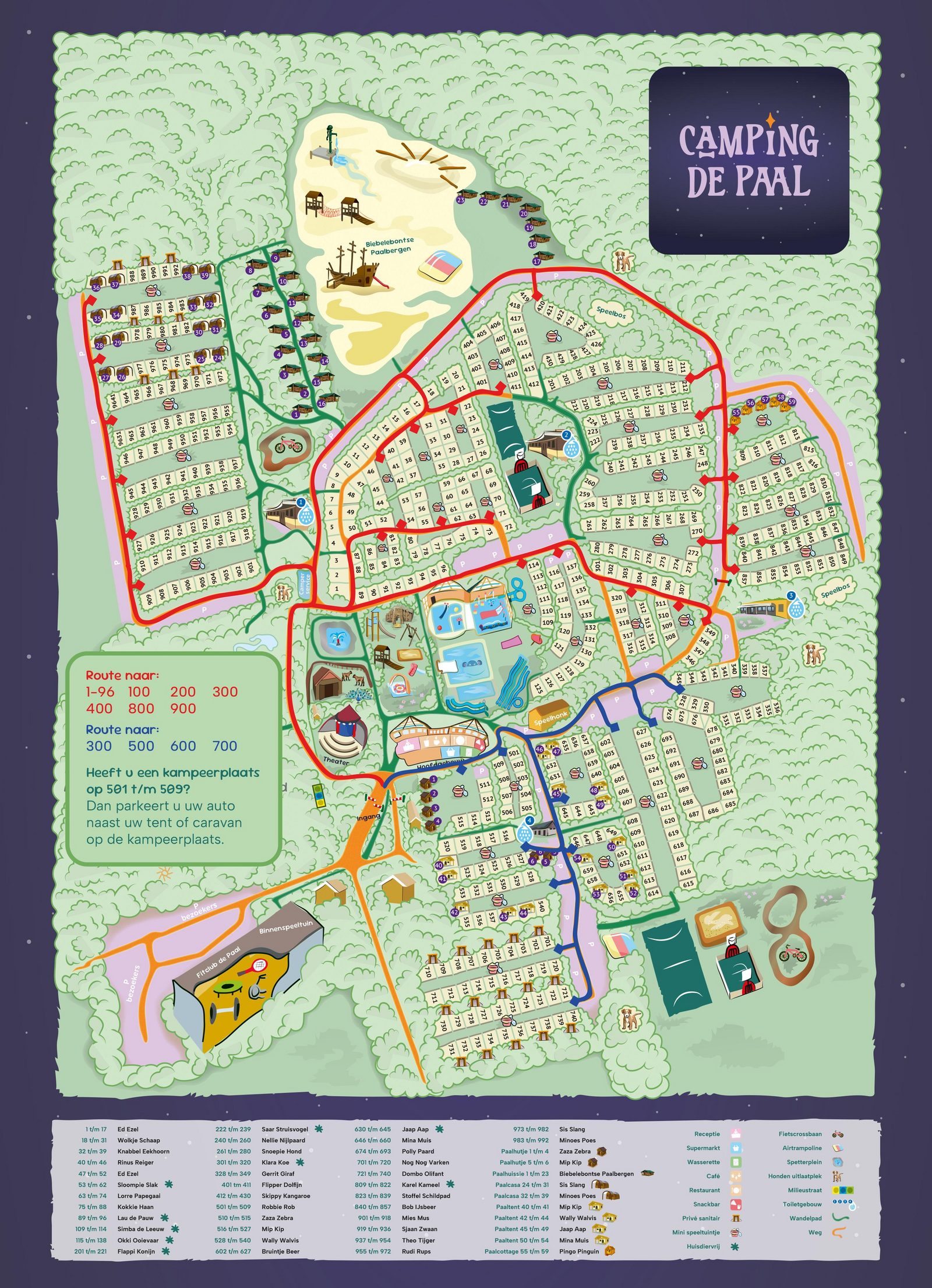 Plattegrond route