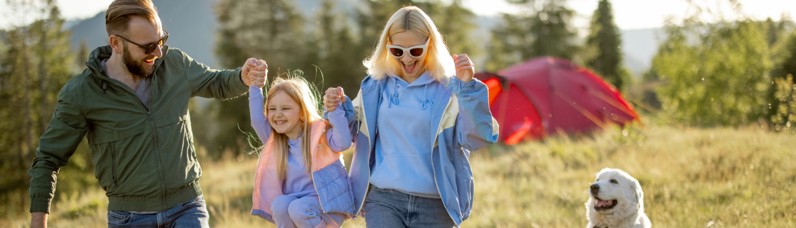 Famille en camping en Ardennes (Rendeux)