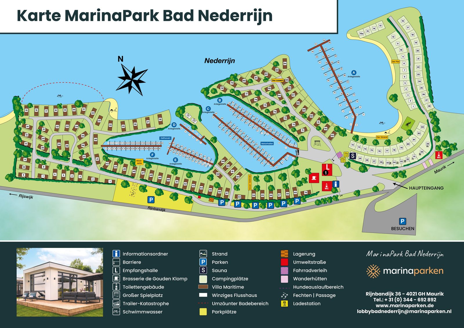 karte bad nederrijn