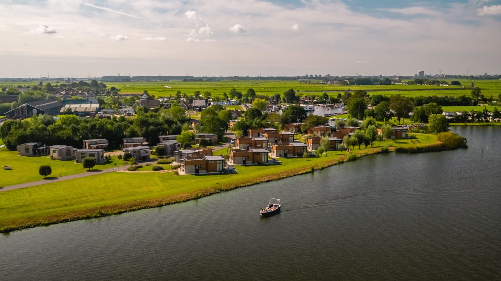 EuroParcs Kagerplassen holiday park south holland drone water boat accommodations