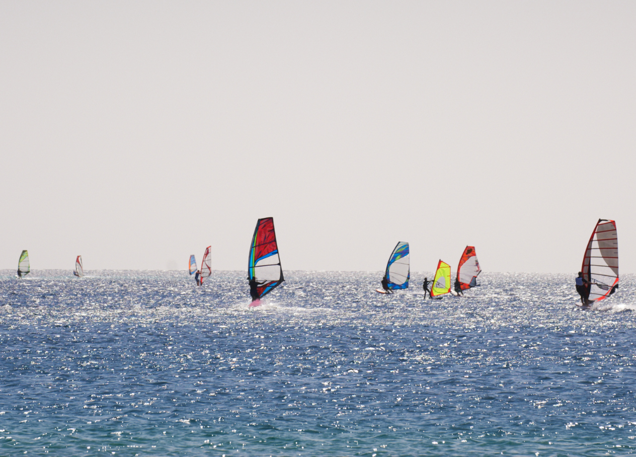 watersports windsurfers