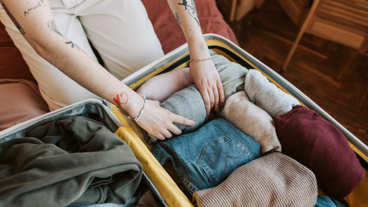 packing suitcase