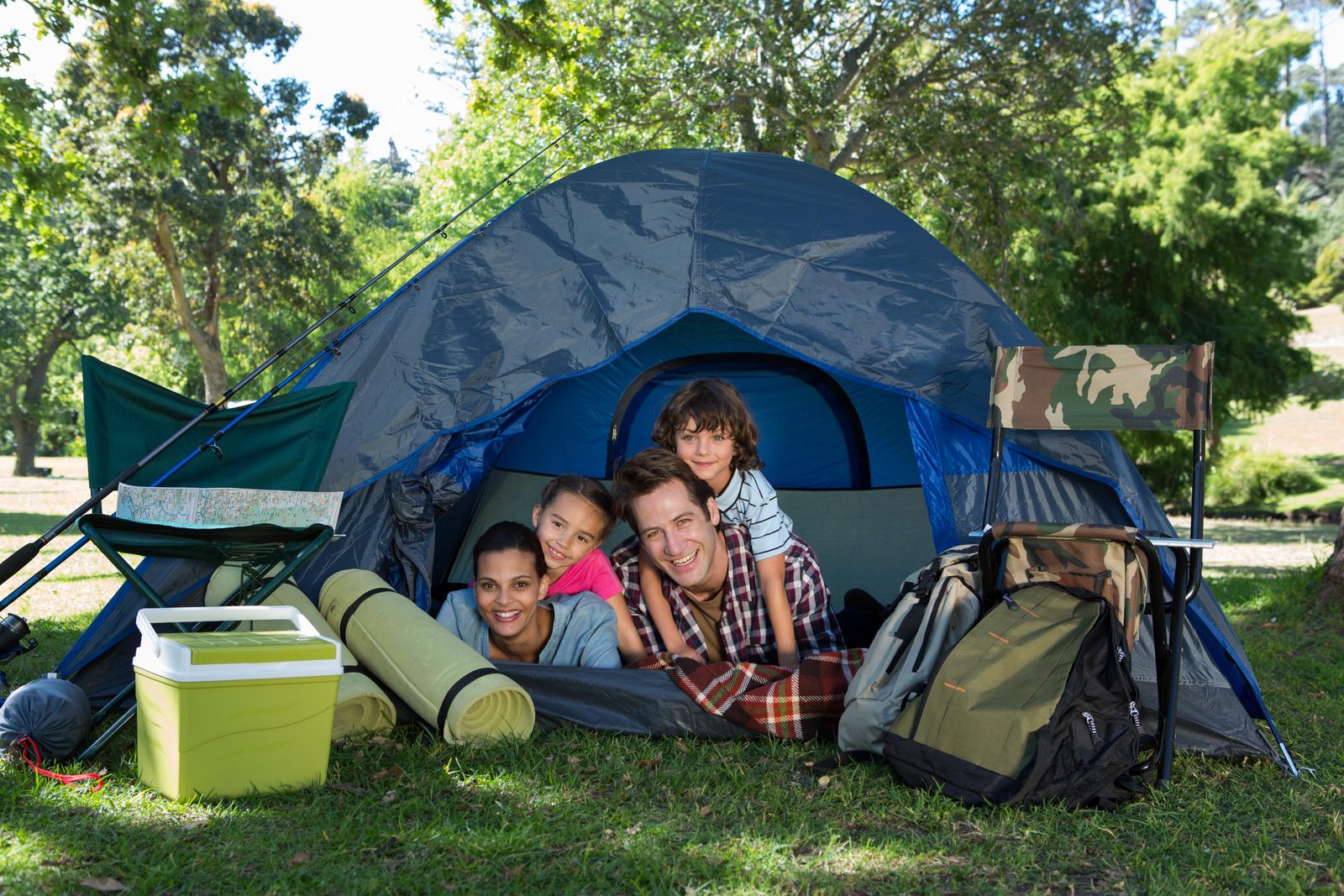 Camping kindvriendelijk tent gezin