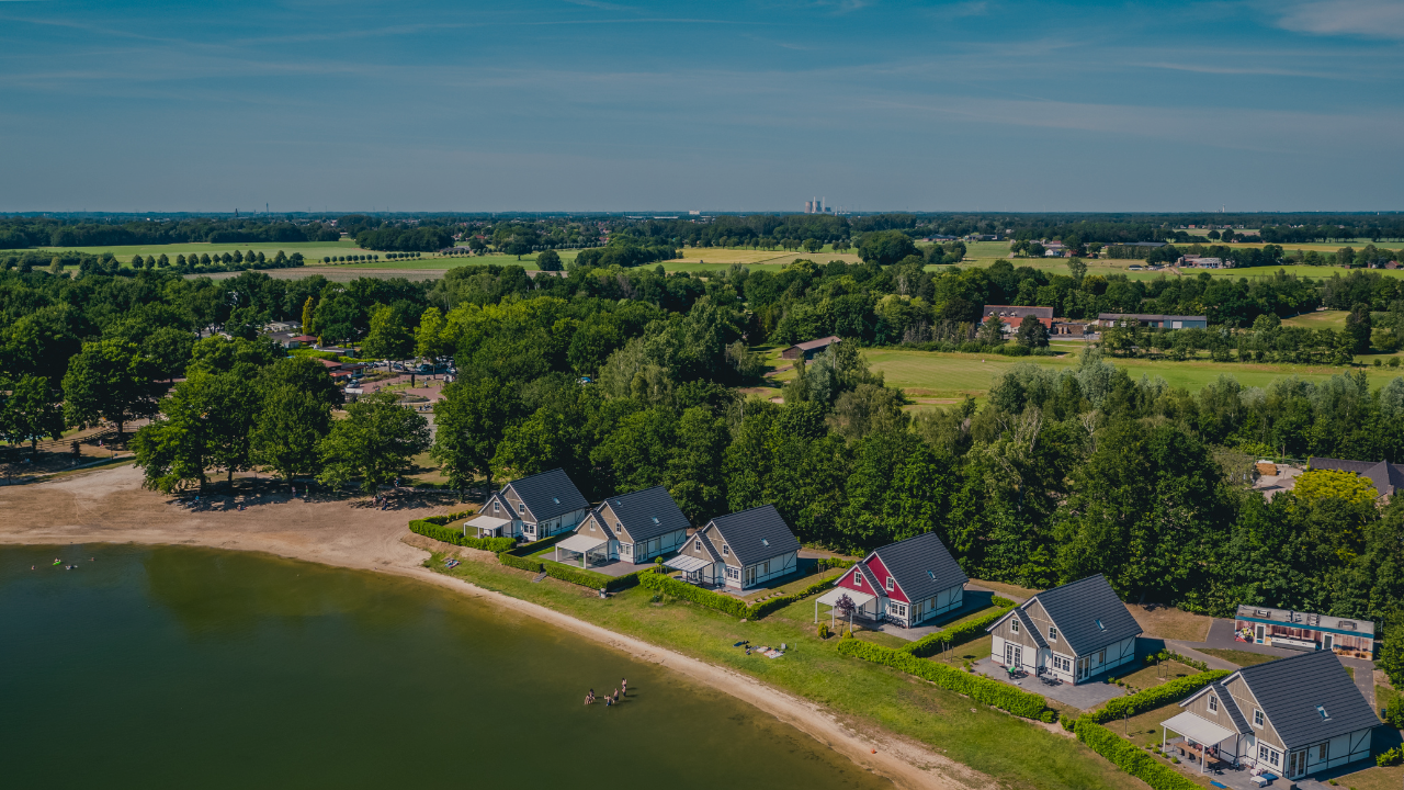 Limburg Overview Drone Accommodations Water Dark
