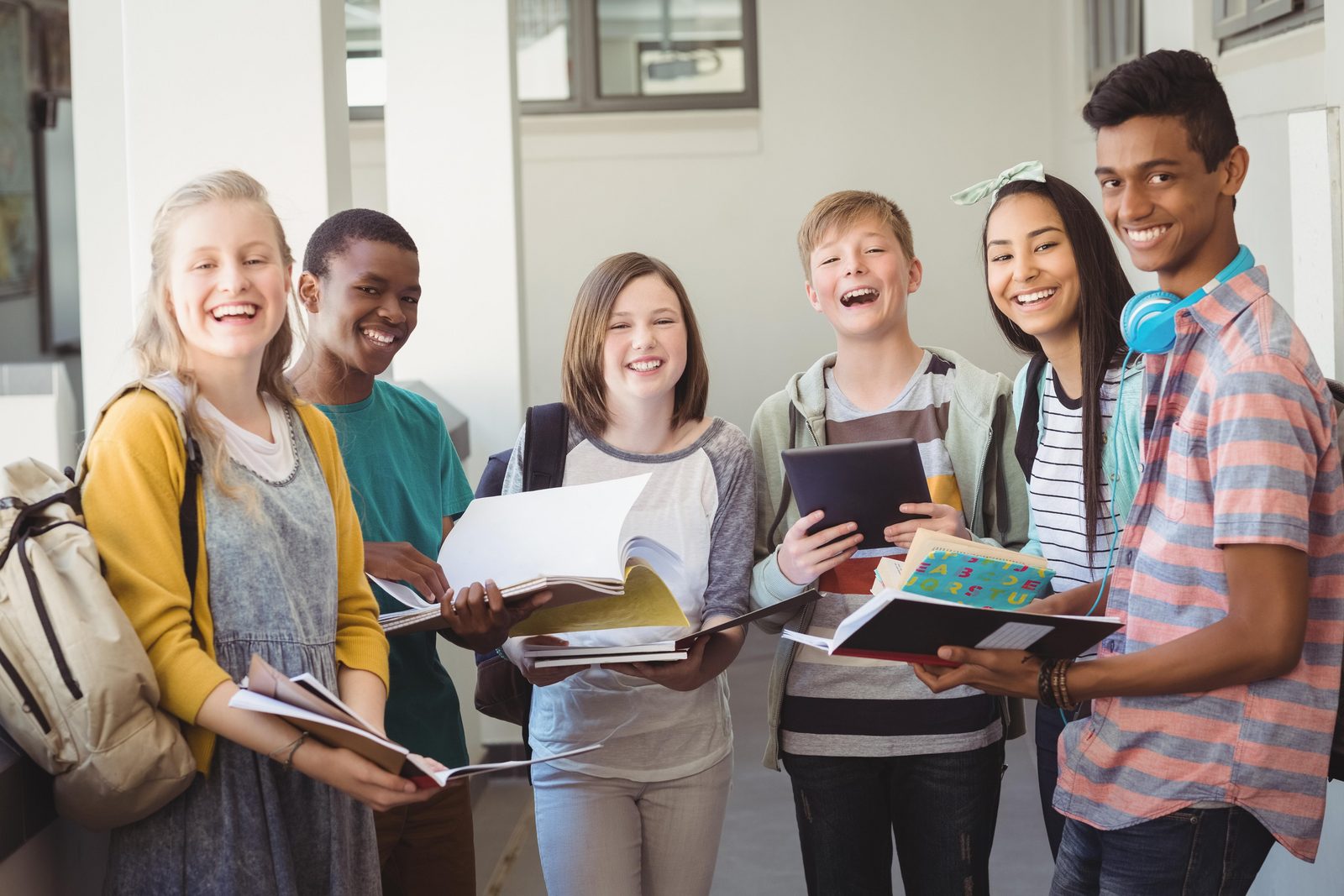 Jongeren studenten school werkweek