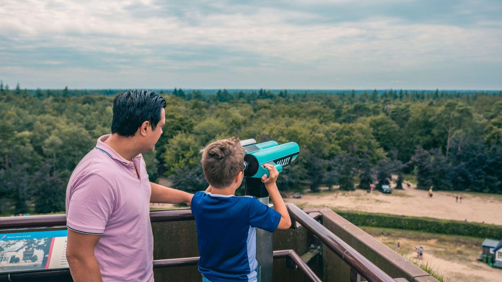Viewing platform national park de utrechtse heuvelrug