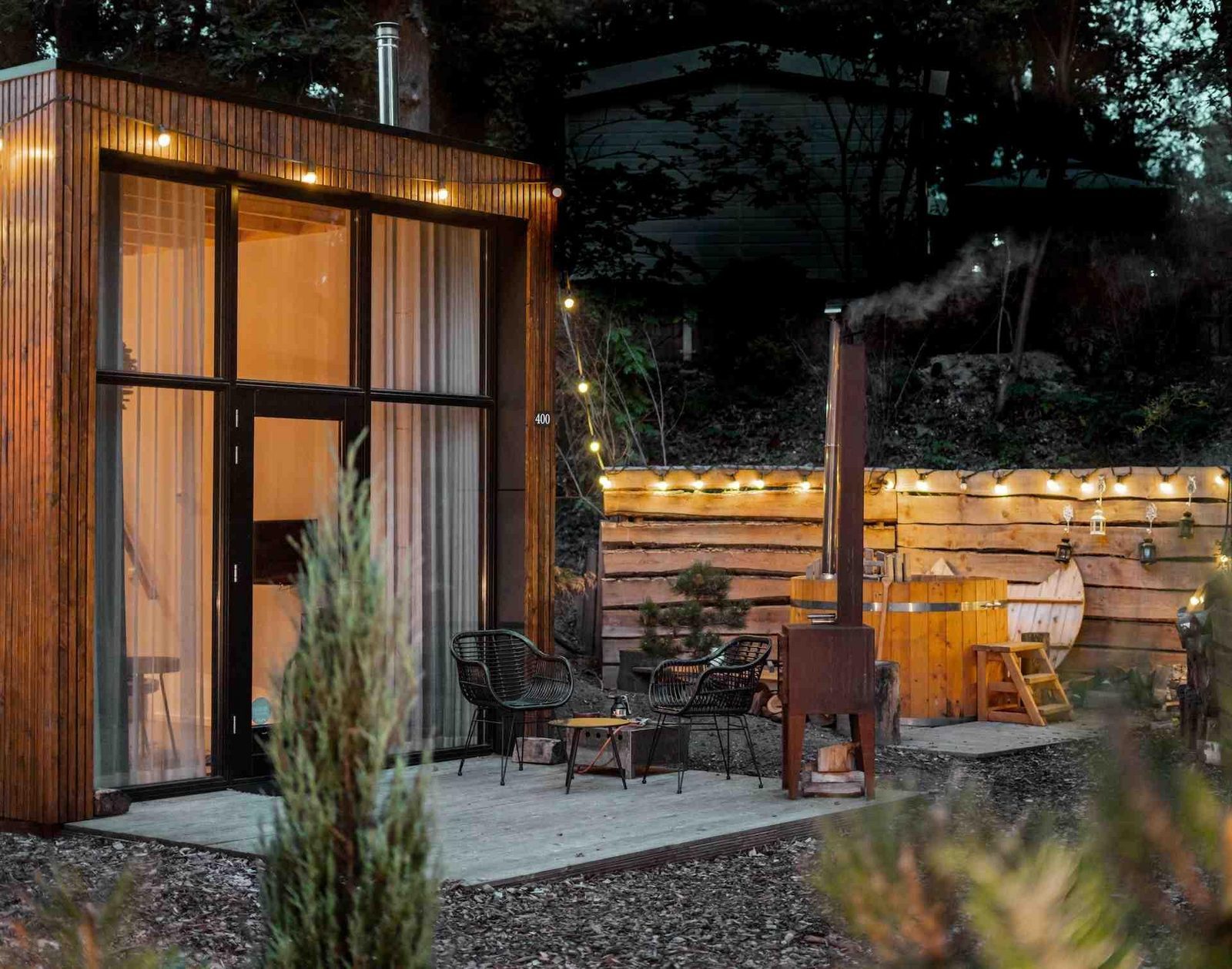 Vacation home with hot tub