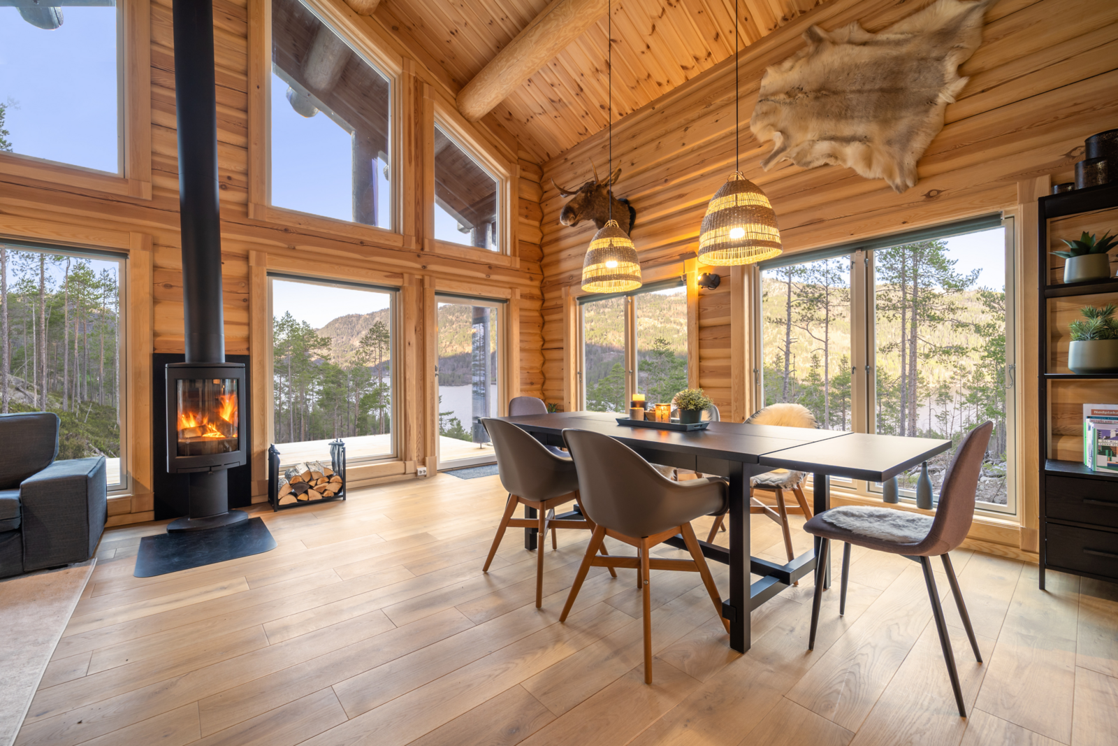 Innenraum der Moose Lodge haustierfreundliche Unterkunft