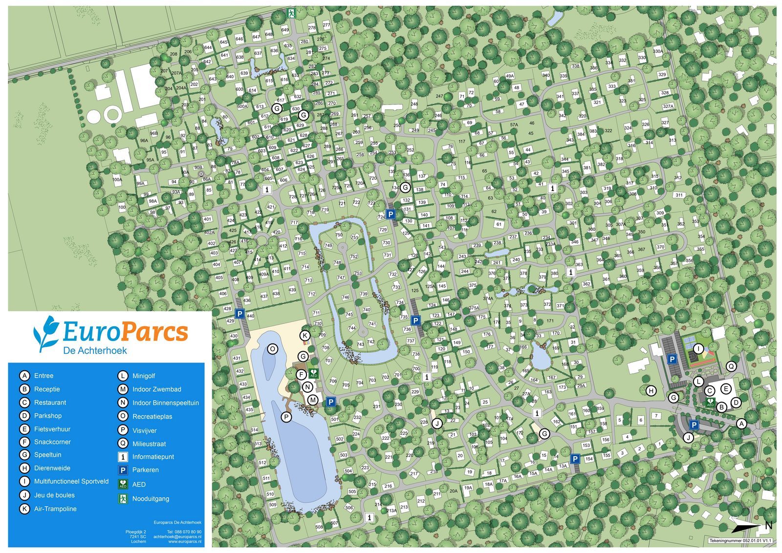 Plattegrond EuroParcs De Achterhoek