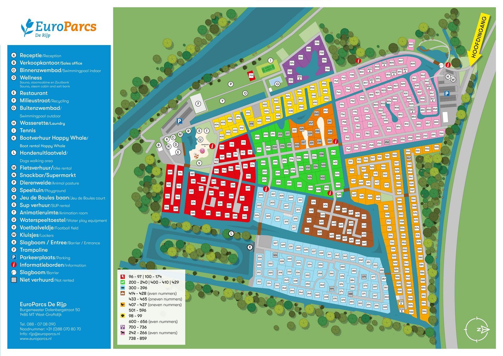 Floor plan of EuroParcs De Rijp