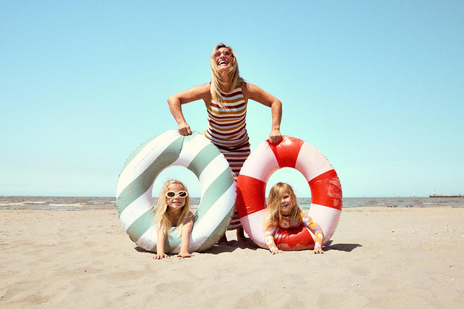 familie op het strand