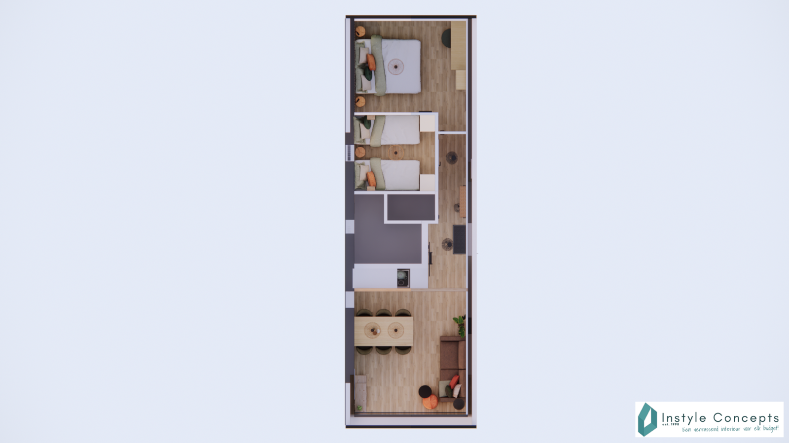 Stuga XL plattegrond zonder vide