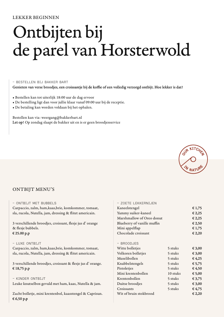 Bakker Bart bestellijst