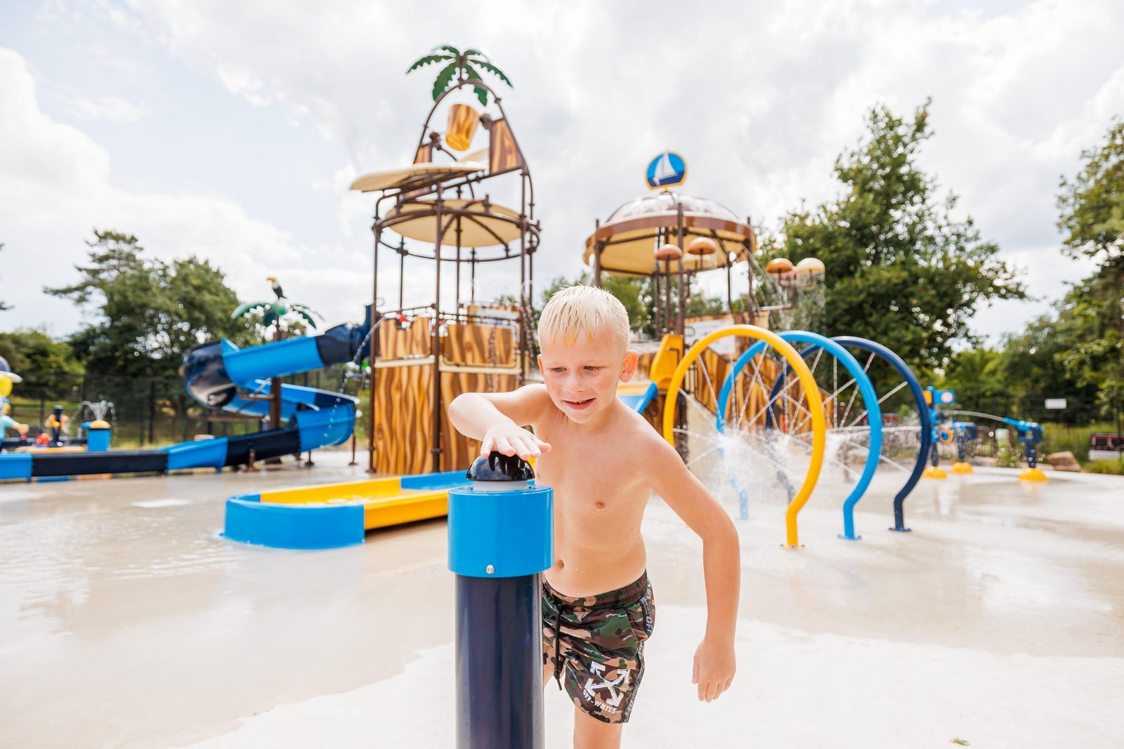 camping met waterspeeltuin
