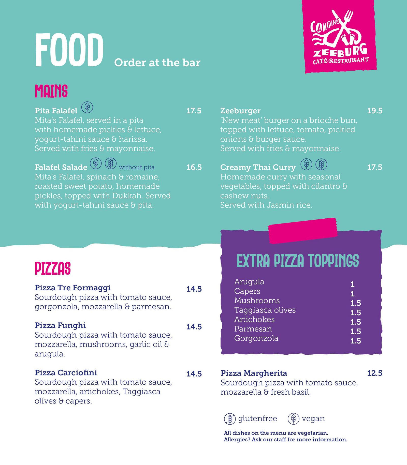 menu en
