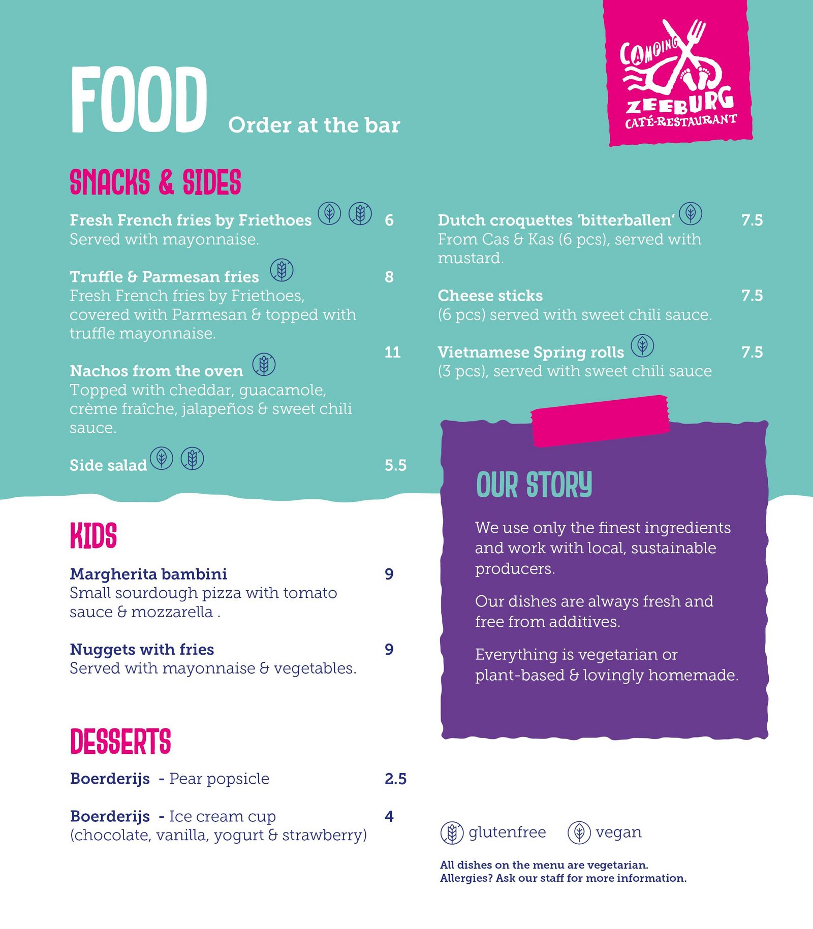 menu en