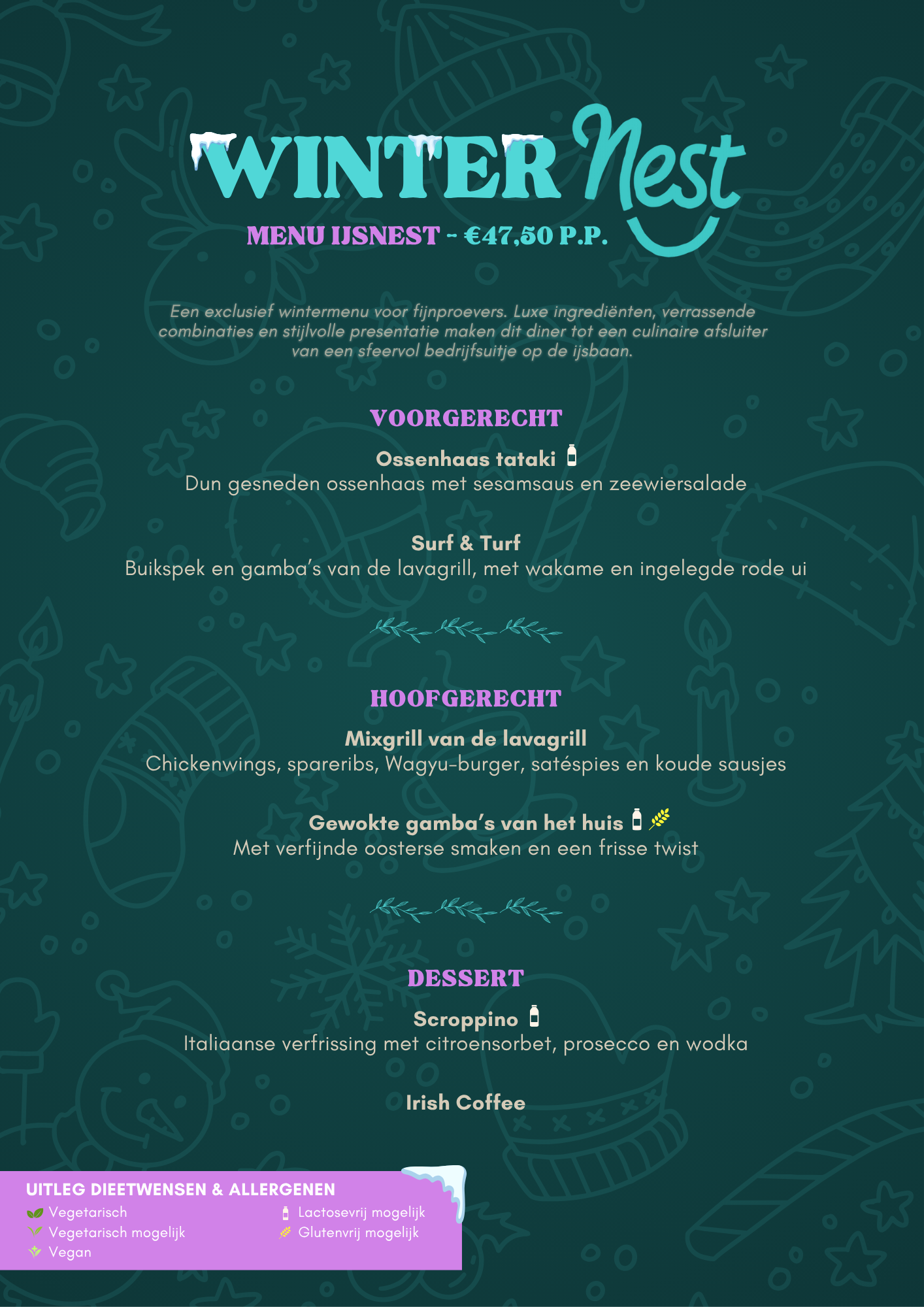 Menu Ijsnest