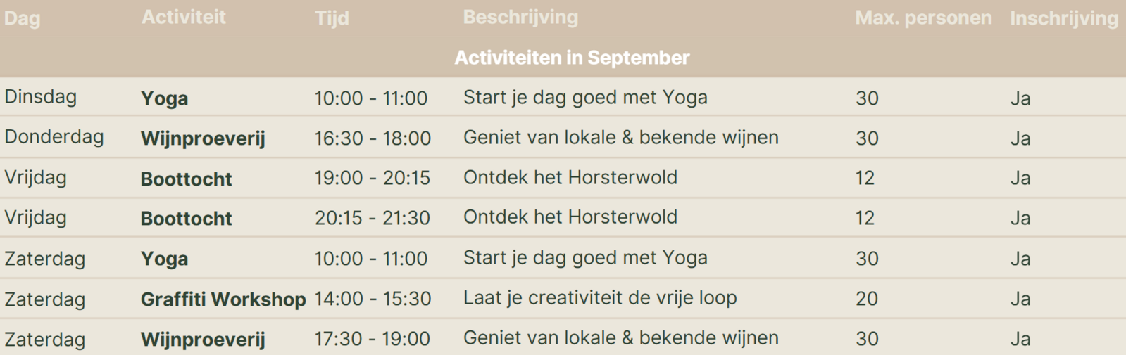 activiteiten 