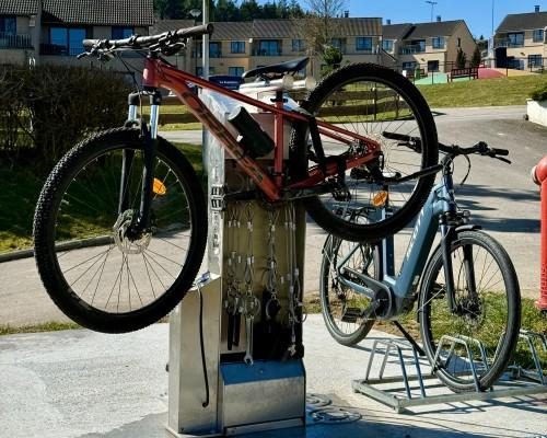 Fiets onderhoud station