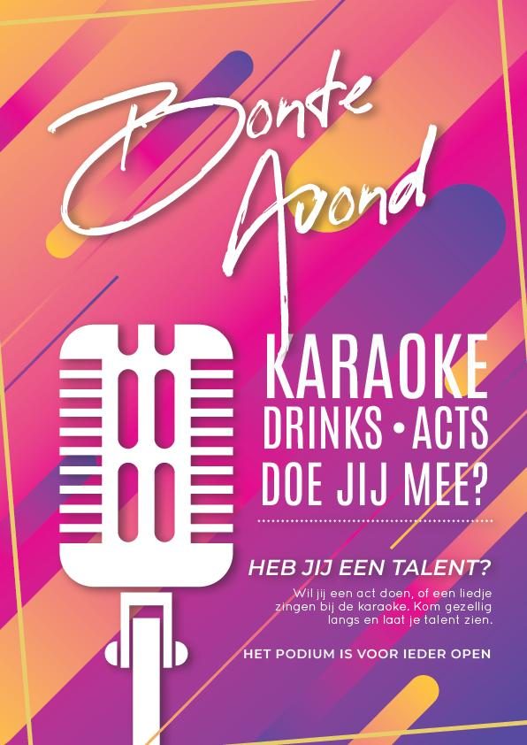 Animatie 2025 - Bonte avond karaoke