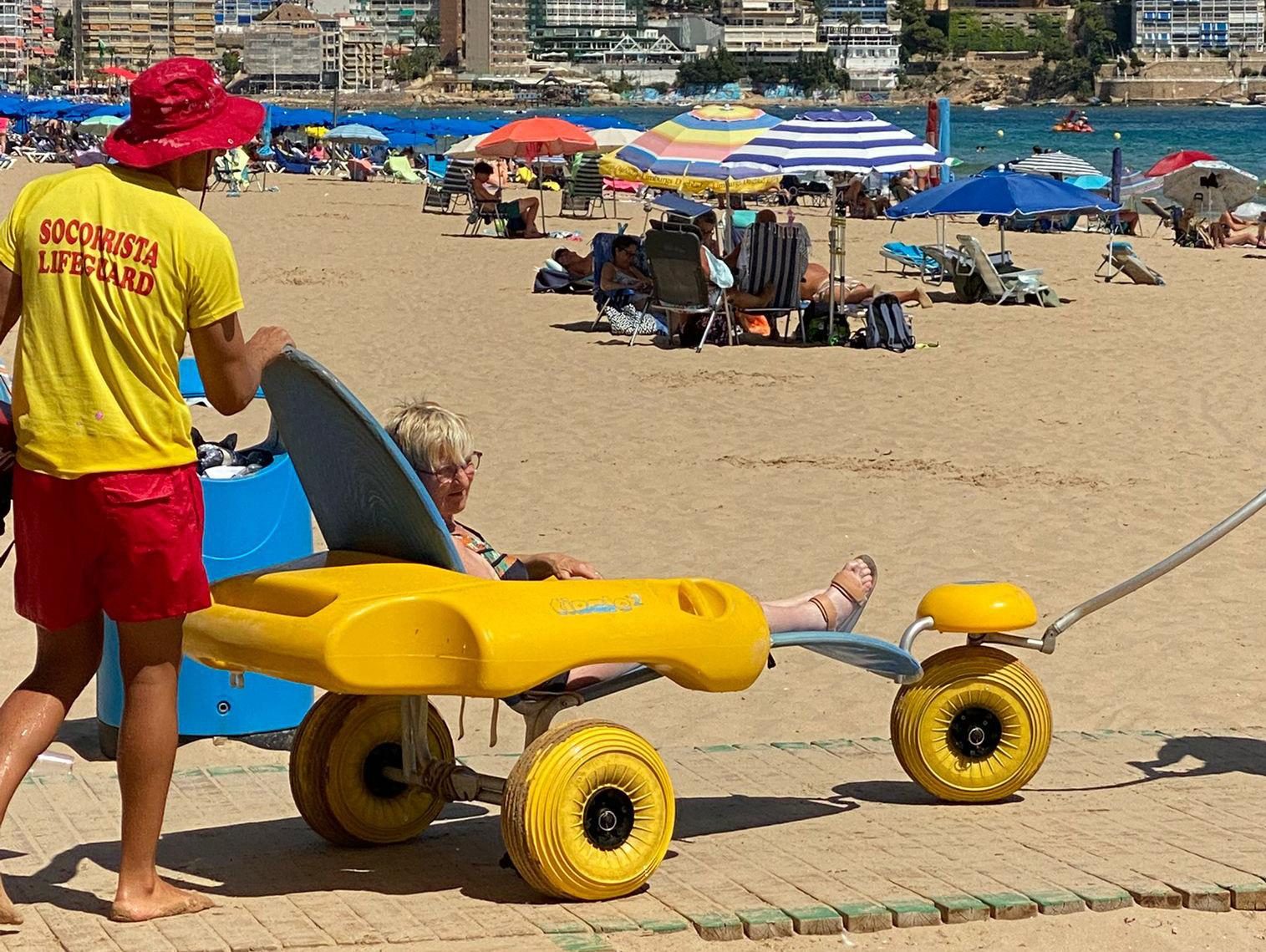 Silla de ruedas para playa de Levante