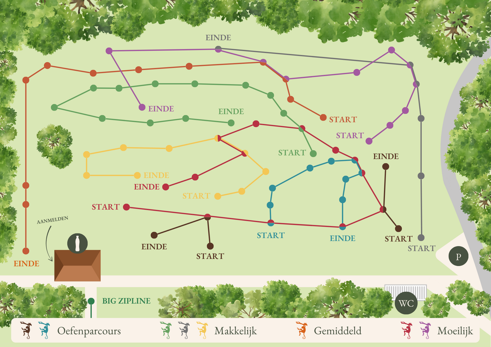 Plattegrond Klimpark