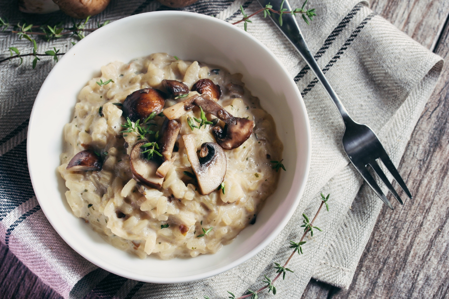 Risotto met wilde paddenstoelen