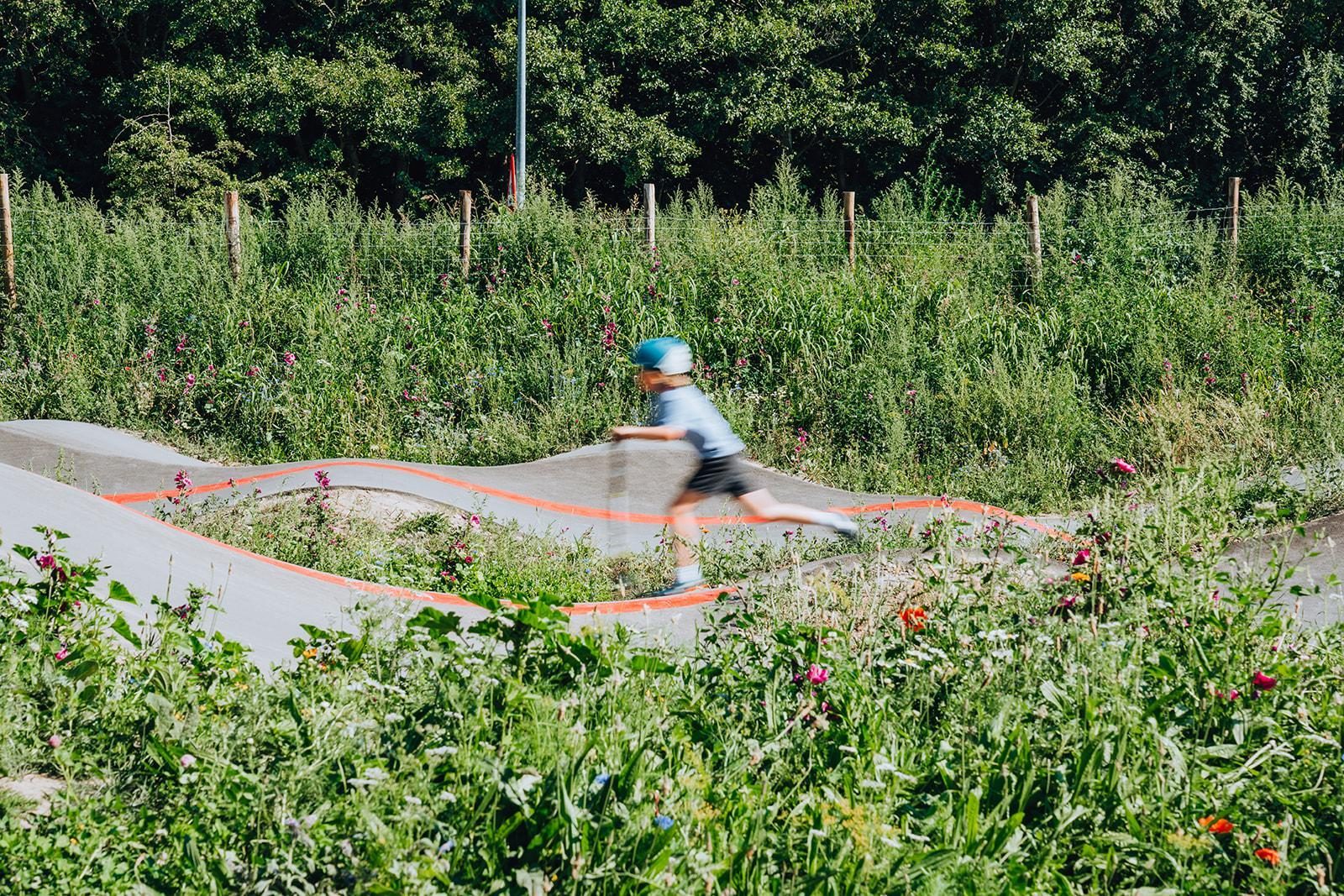 Vakantiepark met pumptrack