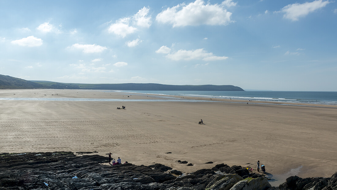 Woolacombe Beach looking south towards Baggy Point
