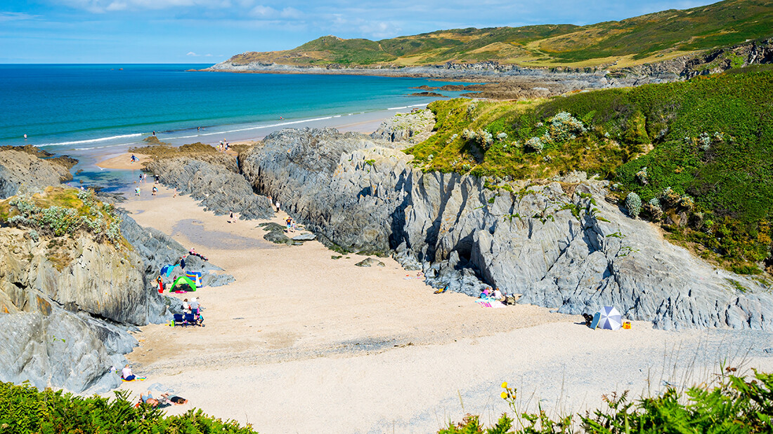 Barricane Beach in Woolacombe famous for Sri Lanka beach curry