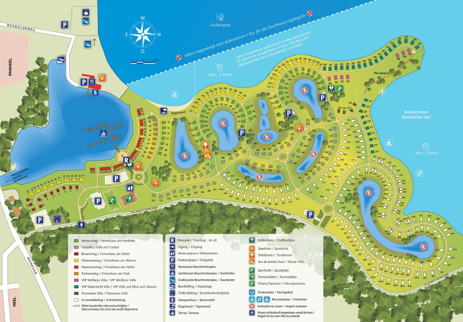 Plattegrond Resort Boschmolenplas