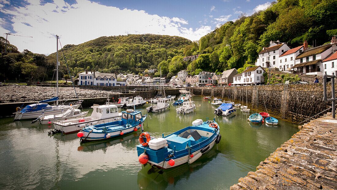 Lynmouth is known as Little Switzerland and it's hilltop neighbour is most easily reached by funicular railway