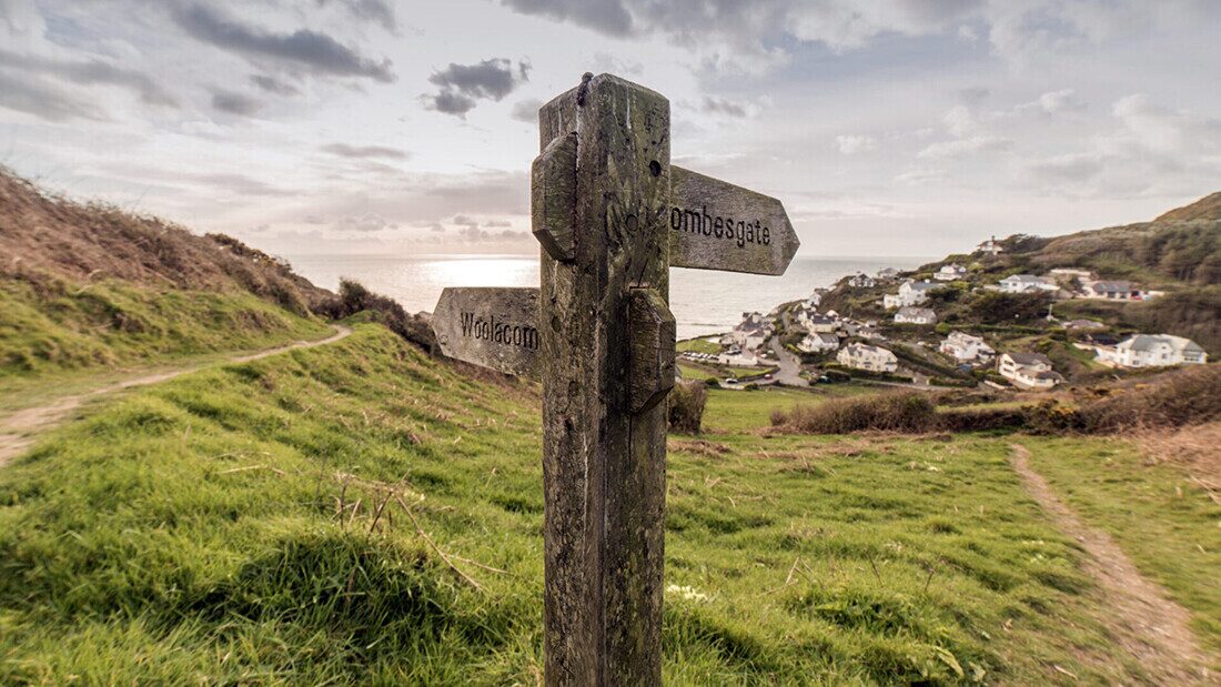 Signpost from Twitchen House