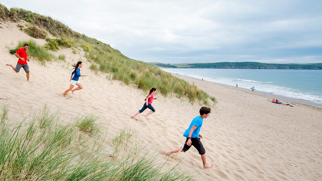 High tide at Woolacombe Beach