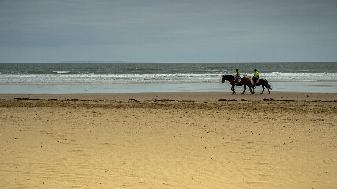 Explore the huge Woolacombe Beach on horseback