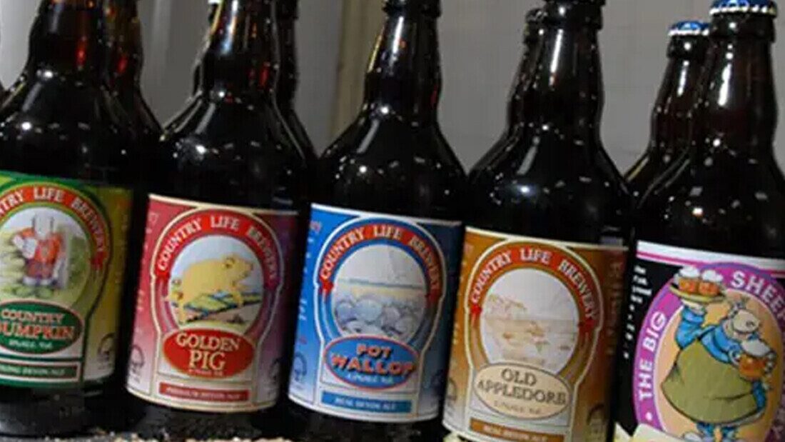 Beer bottles from the brand Big Sheep Brewery