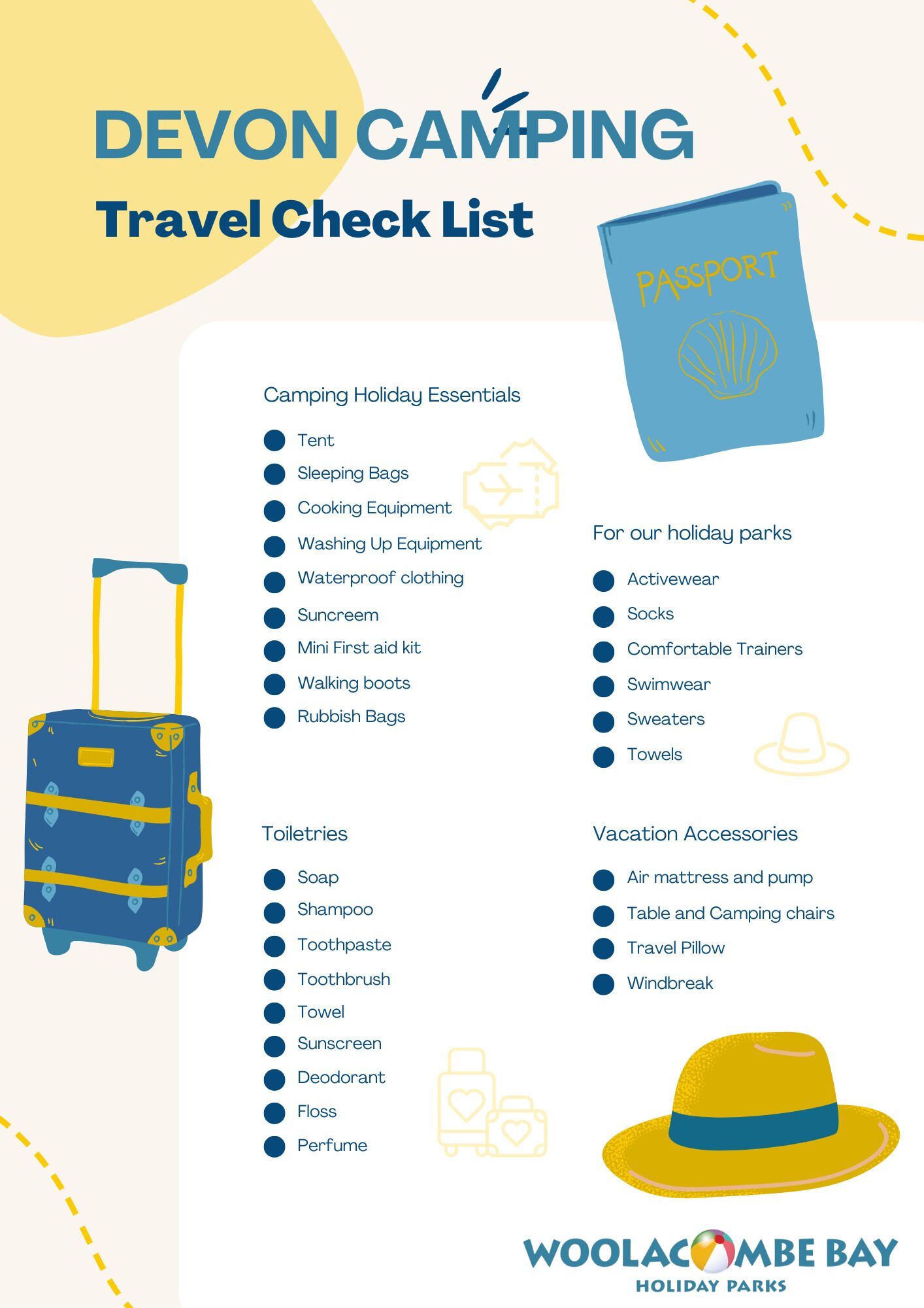 Infographic camping checklist