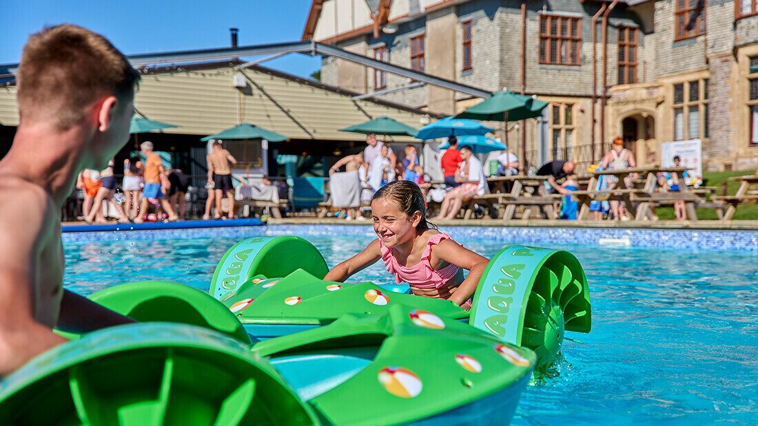 Aqua Paddlers are one of many on site family entertainment options