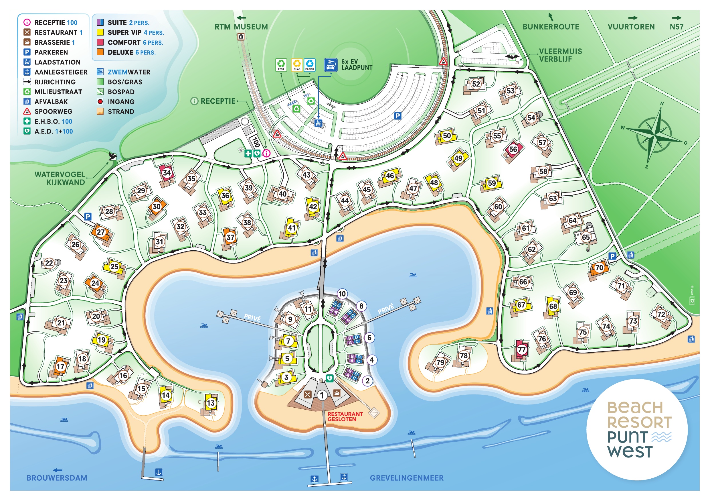 Plattegrond Punt West