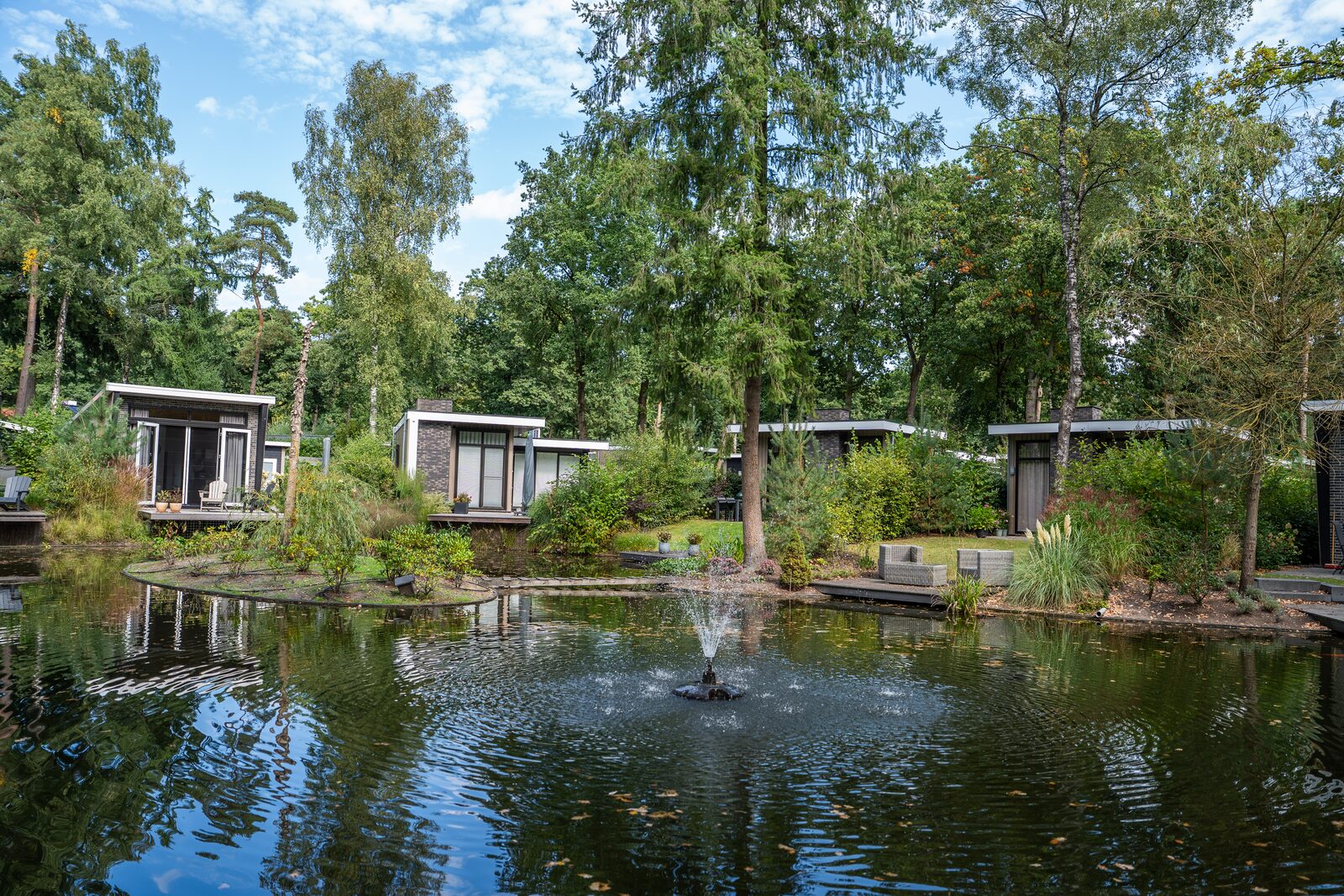 R123 - Vakantiewoning Hertenhoeve (aangepast model) aan de vijverpartij