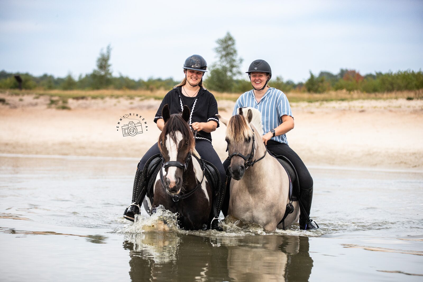 Mit Freundin am Splash Pond
