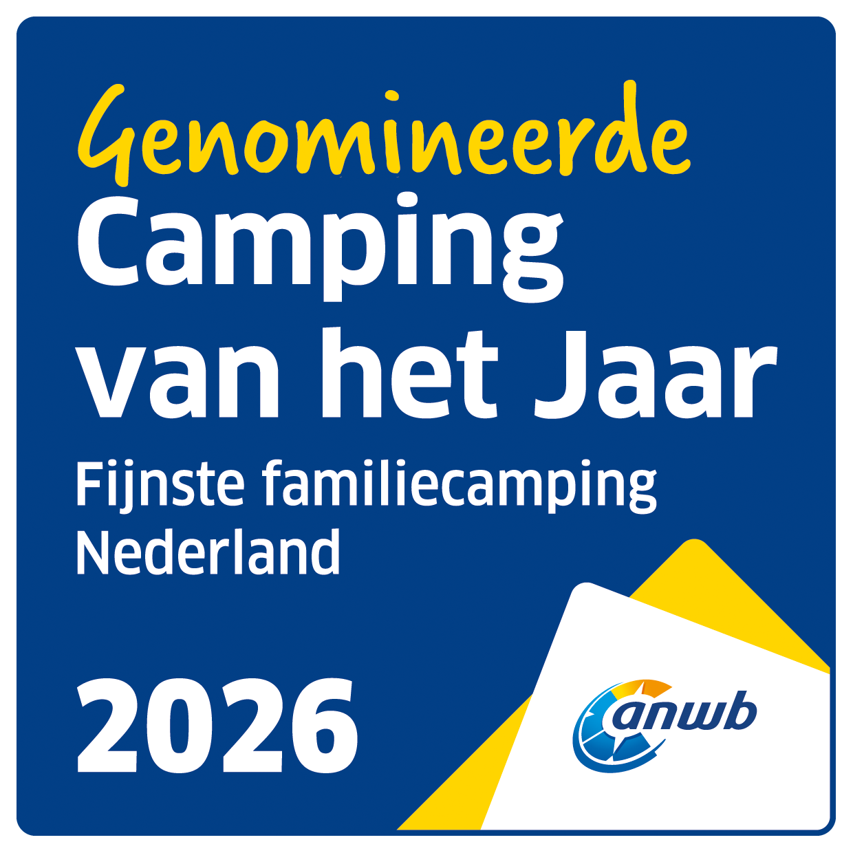 TOP5 verkiezing Camping van het jaar 2026 TOP5 verkiezing Camping van het jaar 2026