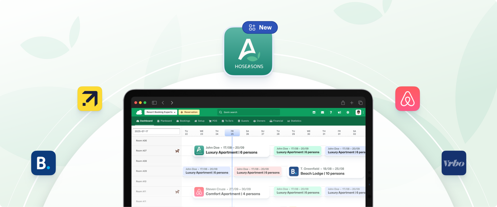 Hoseasons OTA integration with BEX PMS: automated bookings for holiday parks