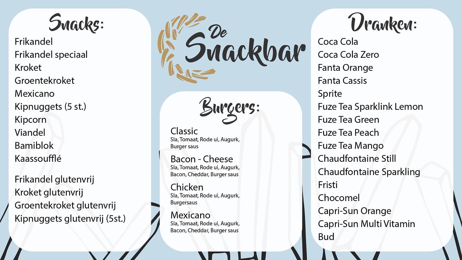 Snackbar Menu Snackbar Menu