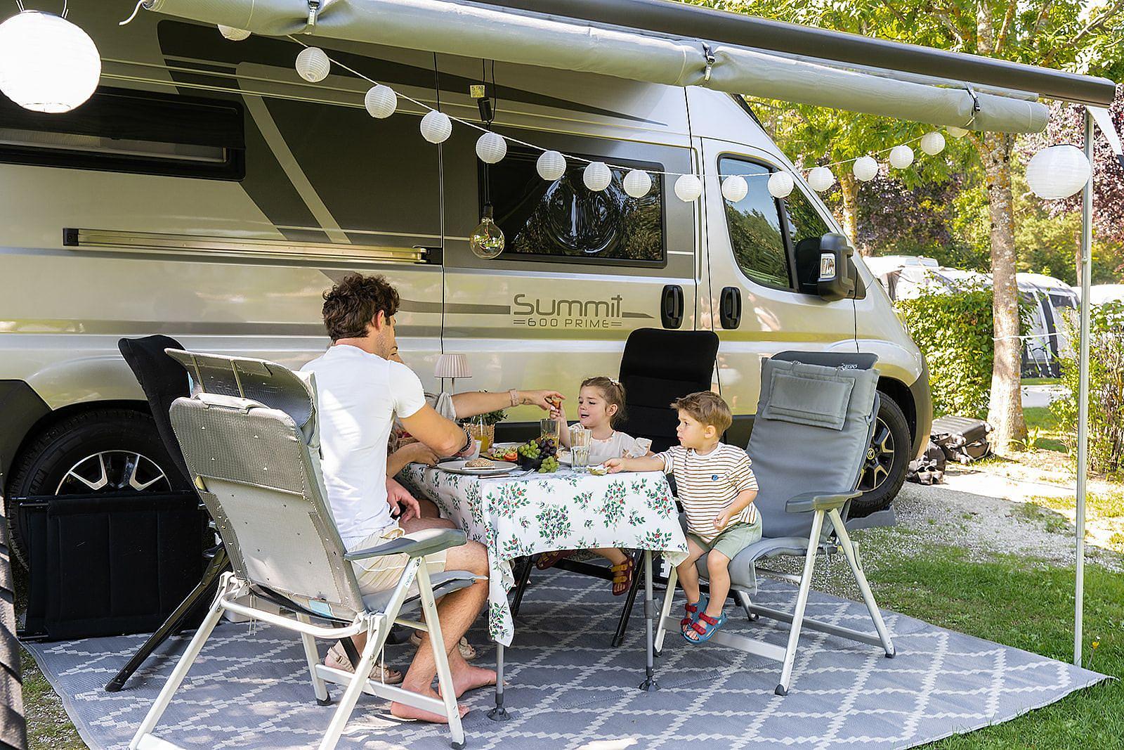 Camping bliss on the Luxus pitch