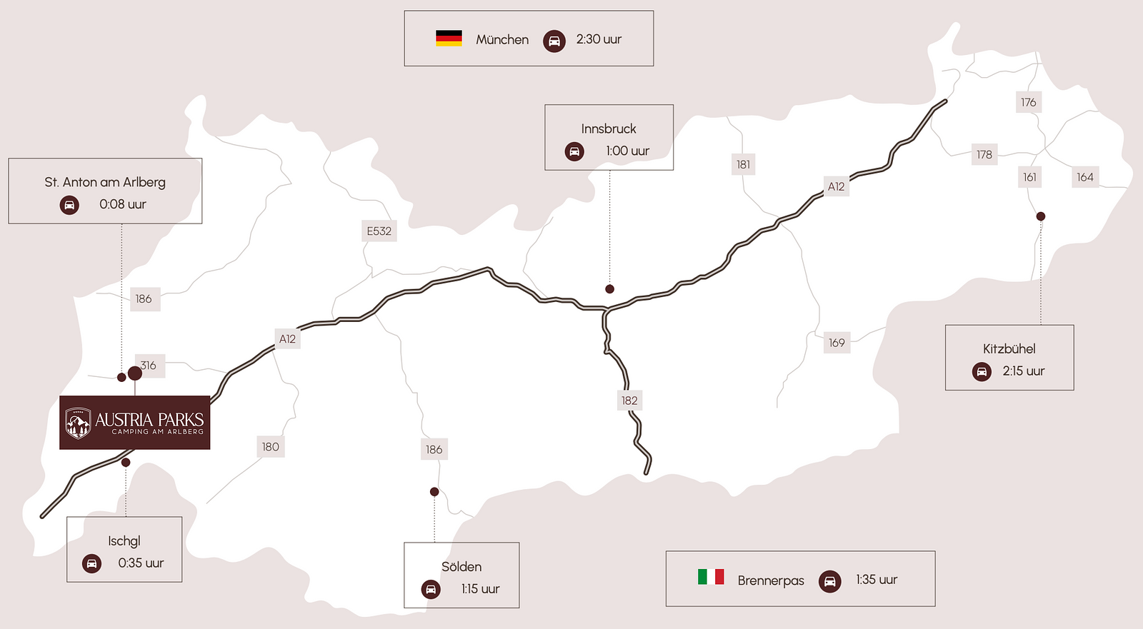 Map Camping Am Arlberg