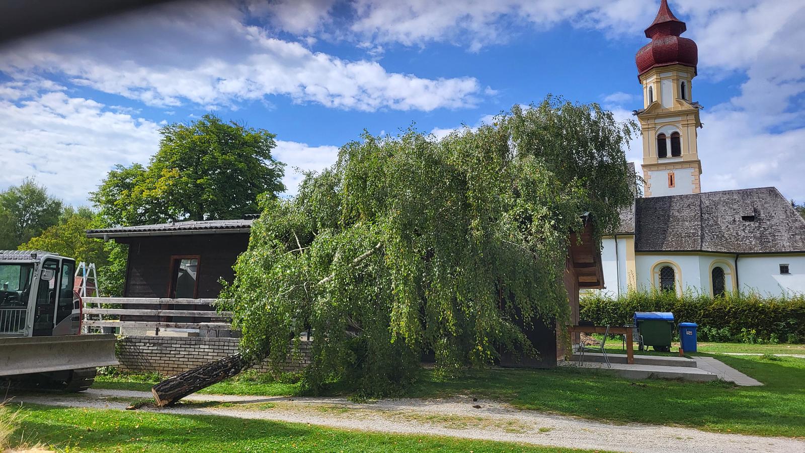 Abriss Sanitärgebäude Campingplatz Judenstein