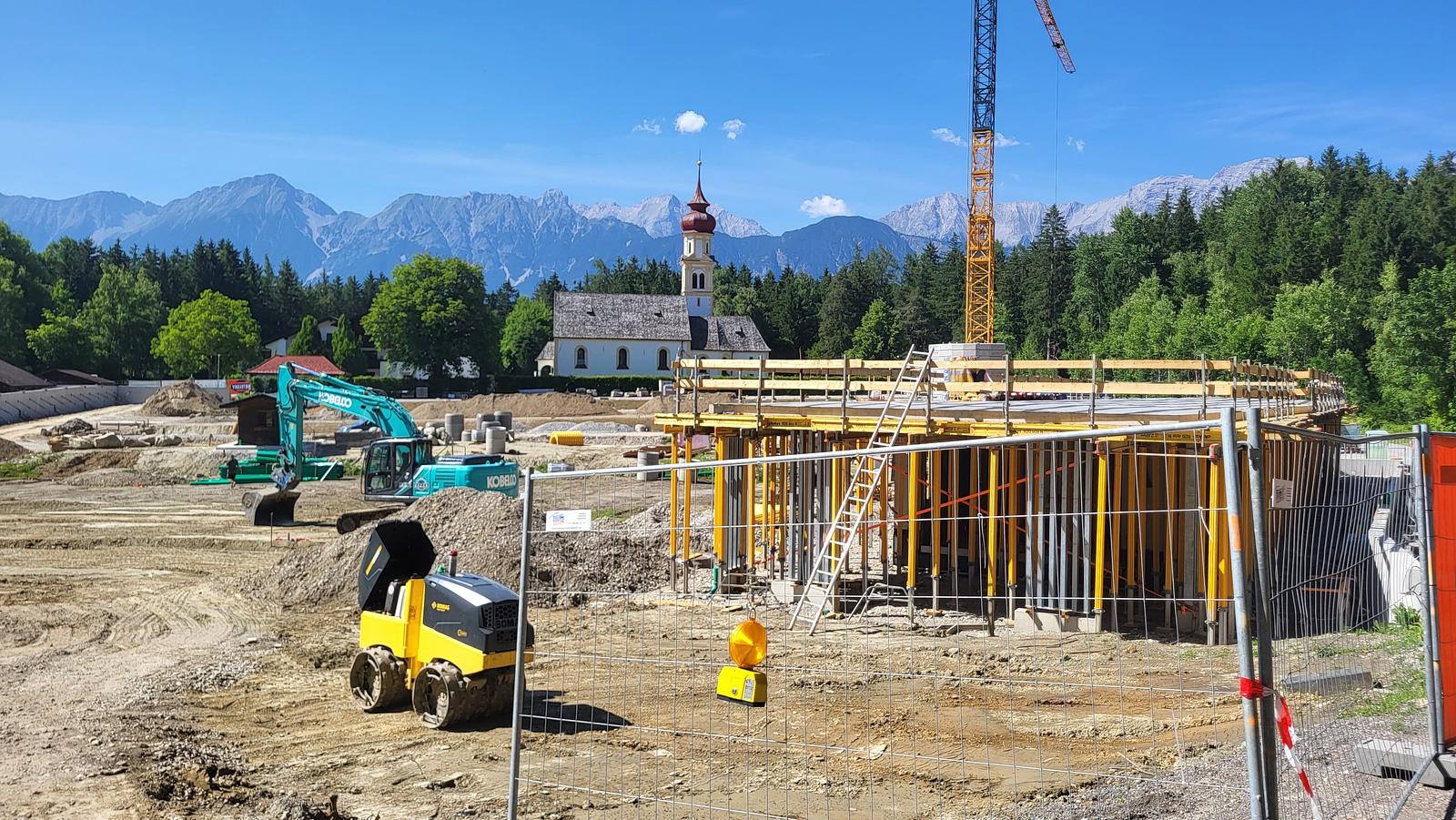 Bauarbeiten Campingplatz Judenstein