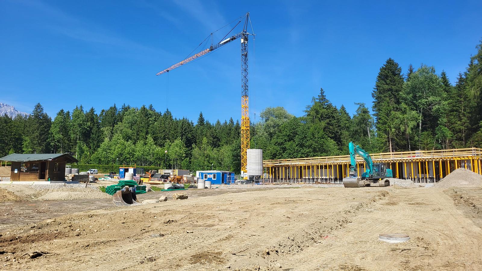 Bauarbeiten Campingplatz Judenstein